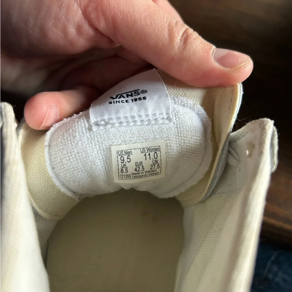 Vans White High-Top Sneakers